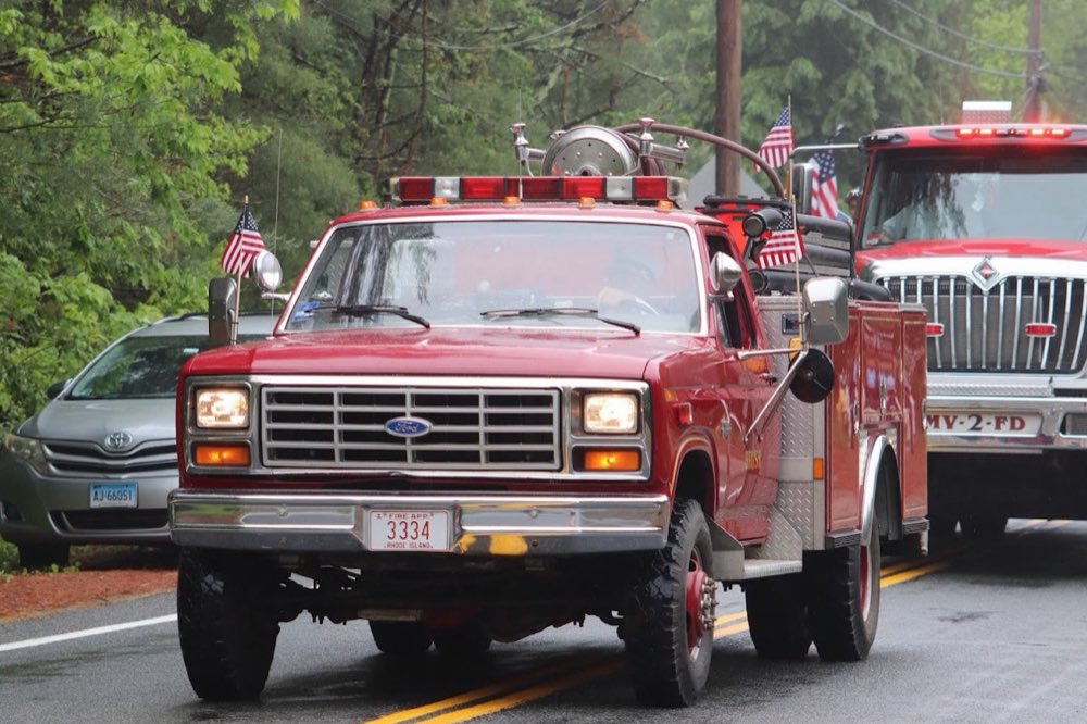 Brush 1, a 1986 Ford F-350 brush truck.