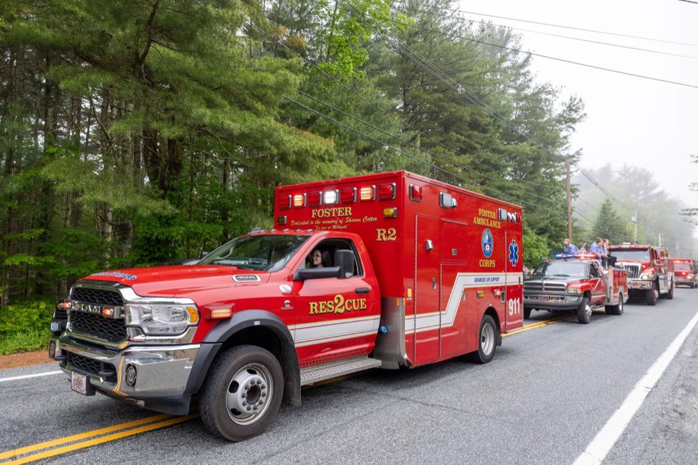 Rescue 2, a 2020 Dodge Ram ambulance.