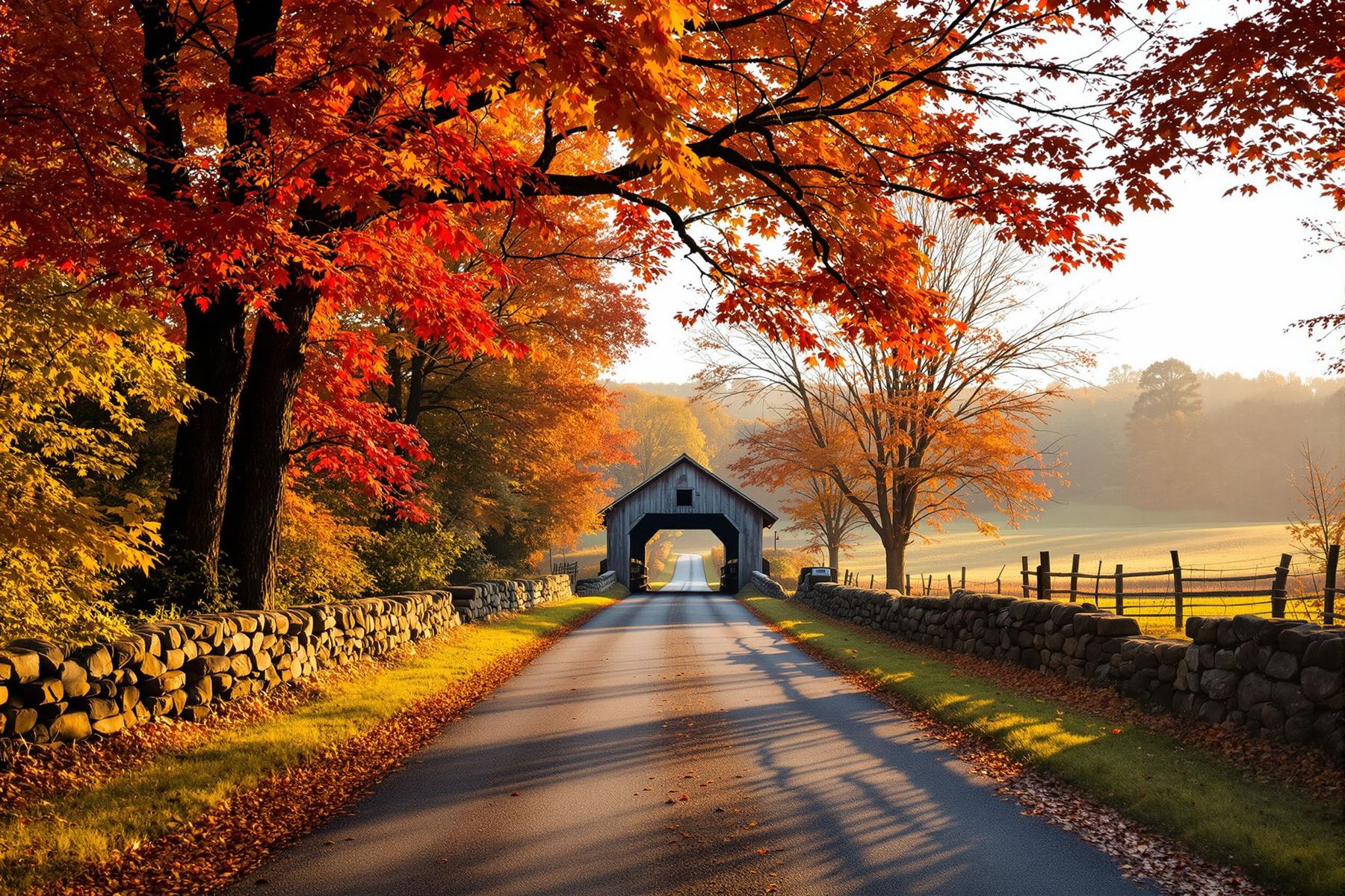 Runners at the Fall Foliage Road Race in Foster Center.